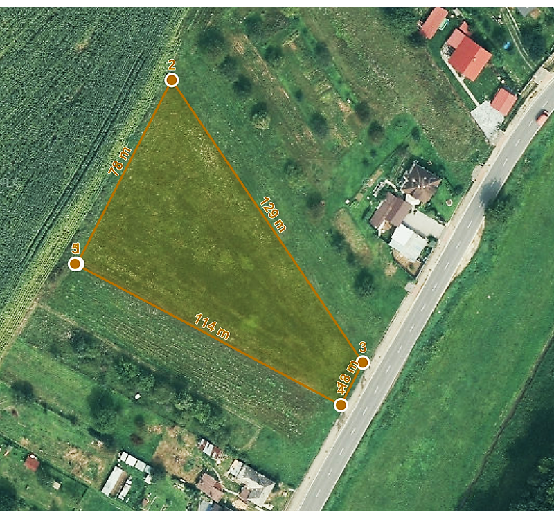 Na predaj pozemok vhodný na výstavbu RD, Prešov-okolie, Chmeľov