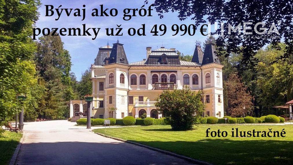 Na predaj stavebný pozemok "Grófske bývanie v Betliari" (818 m2)