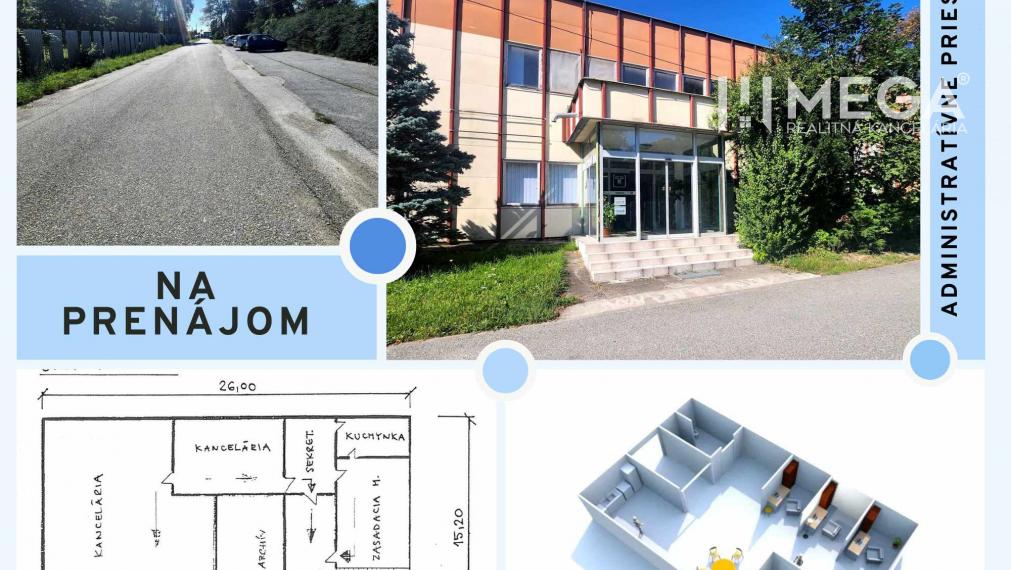 Na prenájom veľkorysý administratívny priestor, Košice - Šaca