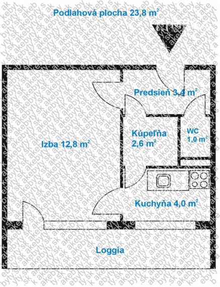 PREDANÉ - Na predaj 1 izbový byt, Košice - Terasa