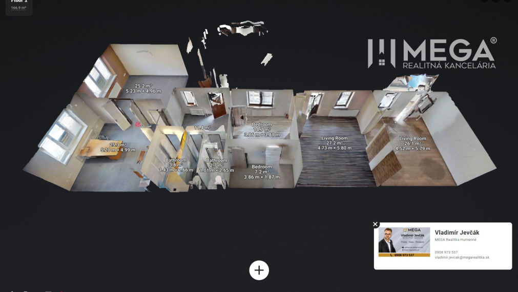 ZNÍŽENÁ CENA NA PRENÁJOM - Budova  v meste Humenné