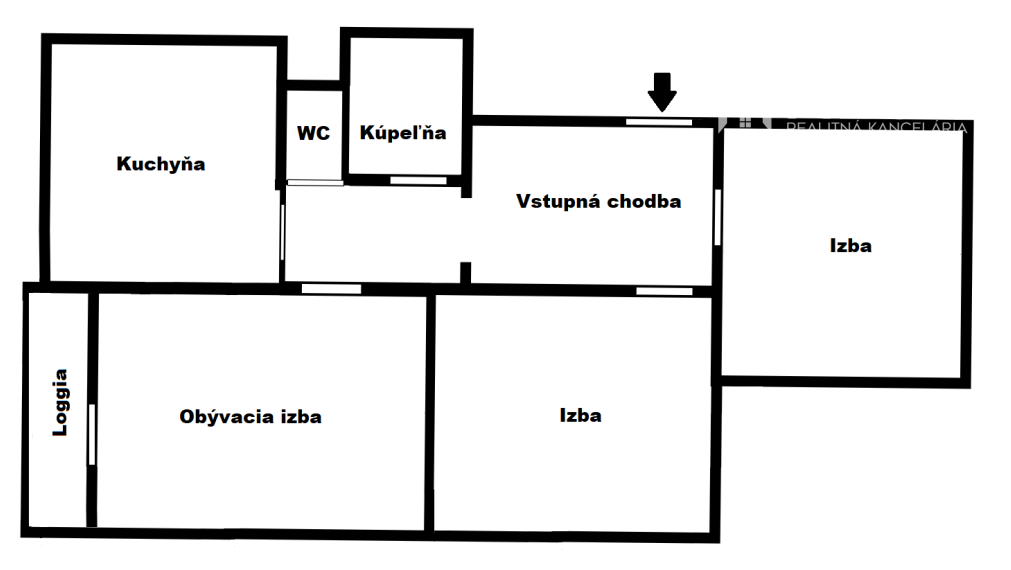 Na predaj 3 izbový byt k nasťahovaniu v meste Humenné
