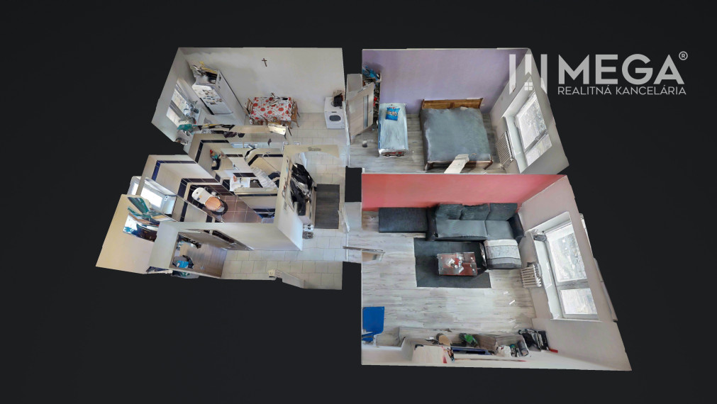 PREDANÉ 2-izbový BYT v meste Humenné