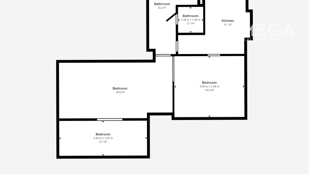 PRENÁJOM 3-izb BYTU PRIAMO V CENTRE MESTA HUMENNÉ