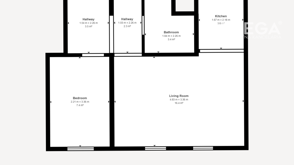 NA PRENÁJOM NADŠTANDARDNÝ 2-izb.byt– Třebícka ulica, HUMENNÉ