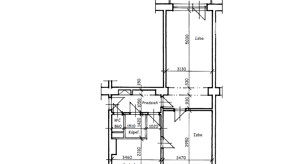 REZERVOVANÉ - 2izb. byt, zariadený, Ševčenková ul, mesto Humenné