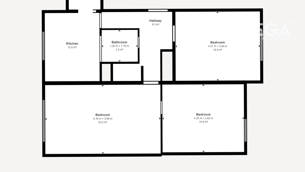 REZERVOVANÝ PRIESTRANNÝ 3-IZBOVÝ BYT S LOGGIOU - HUMENNÉ