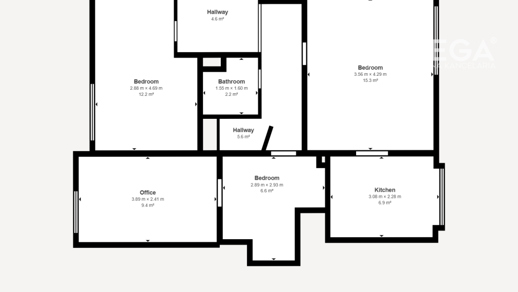 NA PREDAJ 3-IZBOVÝ BYT S VEĽKÝM BALKÓNOM ul. MIEROVÁ HUMENNÉ