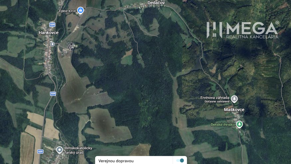 NA PREDAJ LESNÉ INVESTIČNÉ POZEMKY 7,8 HEKTÁRA obec MAŠKOVCE