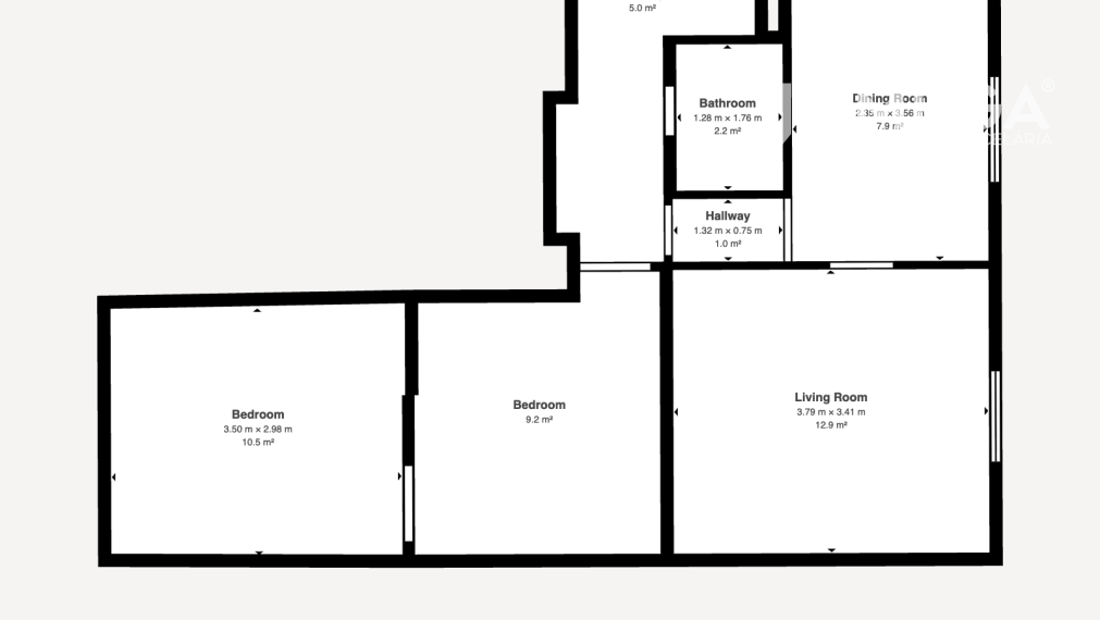 Na predaj 2 izbový byt  na Sokolovskej ulici v meste Humenné