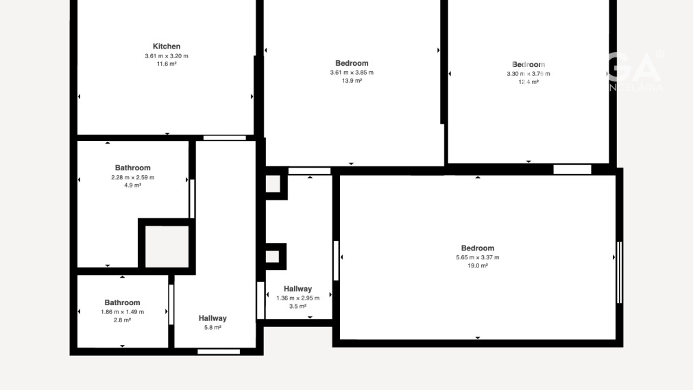 Na predaj veľký 3 izbový byt s balkónom na sidl.III v Humennom