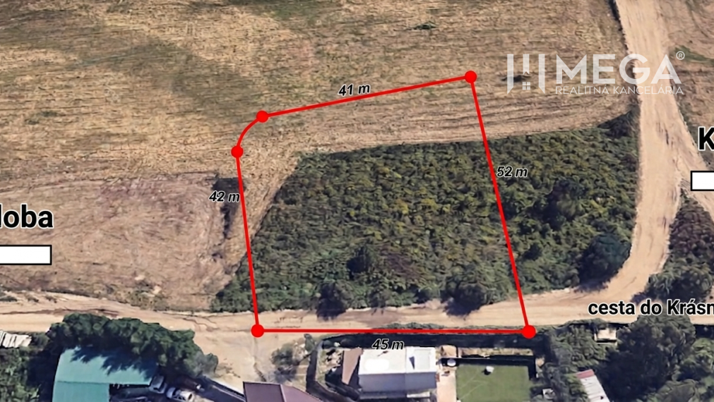 NA PREDAJ: Investičný pozemok s potenciálom pre 3 rodinné domy – Košice, Krásna (Rešov Majer)