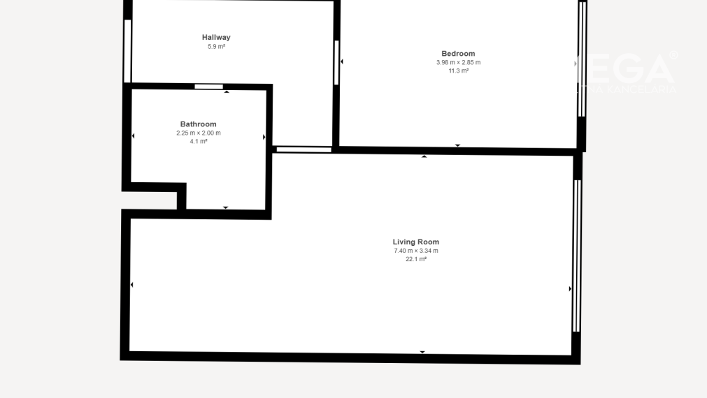NA PRENÁJOM ZARIADENÝ 2-izbový BYT PO REKONŠTRUKCII – HUMENNÉ