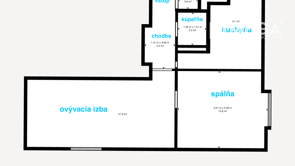 Na predaj 2 izbový byt na Sokolovskej ulici v meste Humenné