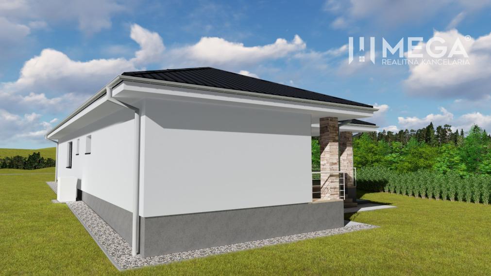 NA PREDAJ Moderný bungalov na výnimočnom mieste v obci Závadka