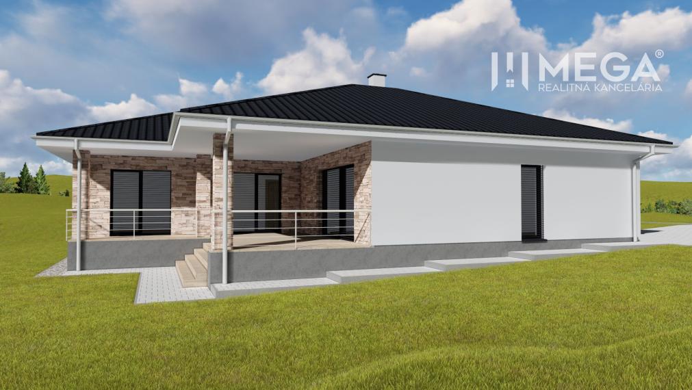 NA PREDAJ Moderný bungalov na výnimočnom mieste v obci Závadka