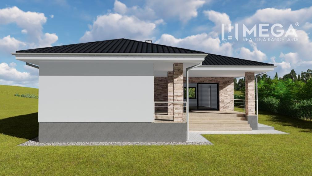 NA PREDAJ Moderný bungalov na výnimočnom mieste v obci Závadka