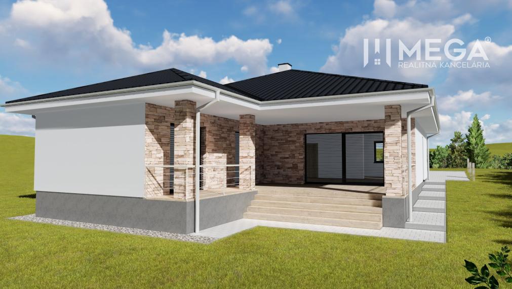 NA PREDAJ Moderný bungalov na výnimočnom mieste v obci Závadka