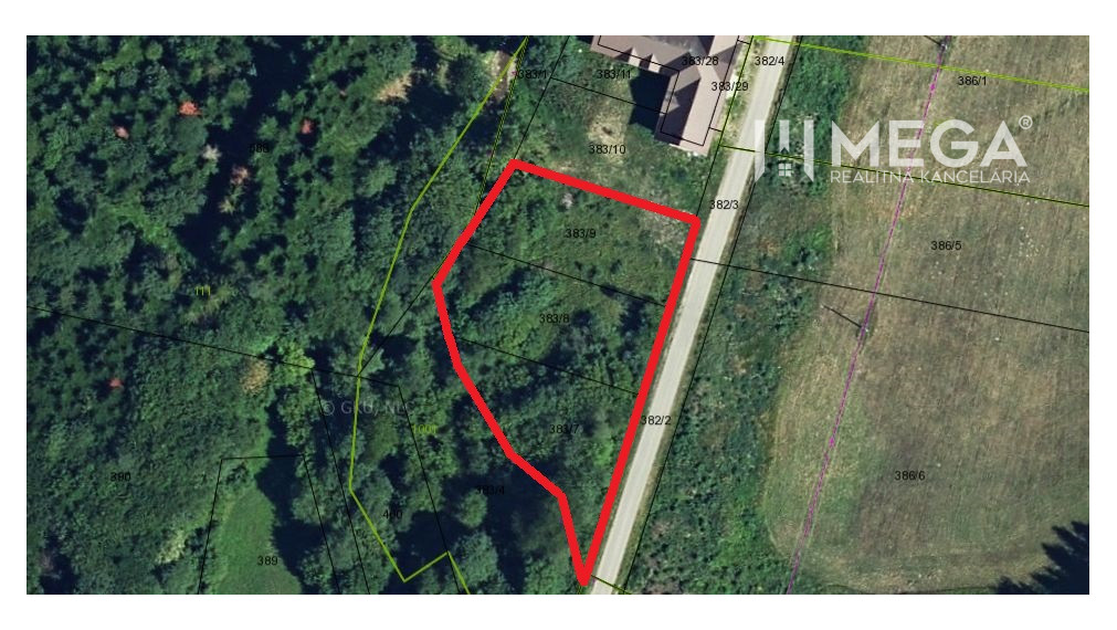 Investičný stavebný pozemok v oblasti Danová - 2 200m2