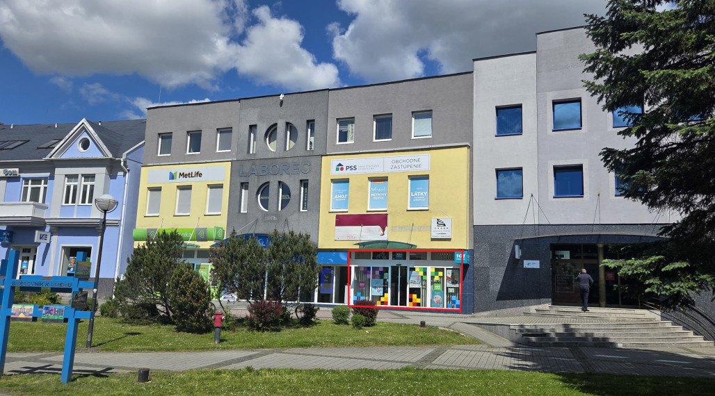 Na prenájom - 195m2 v OD Laborec v centre mesta Humenné