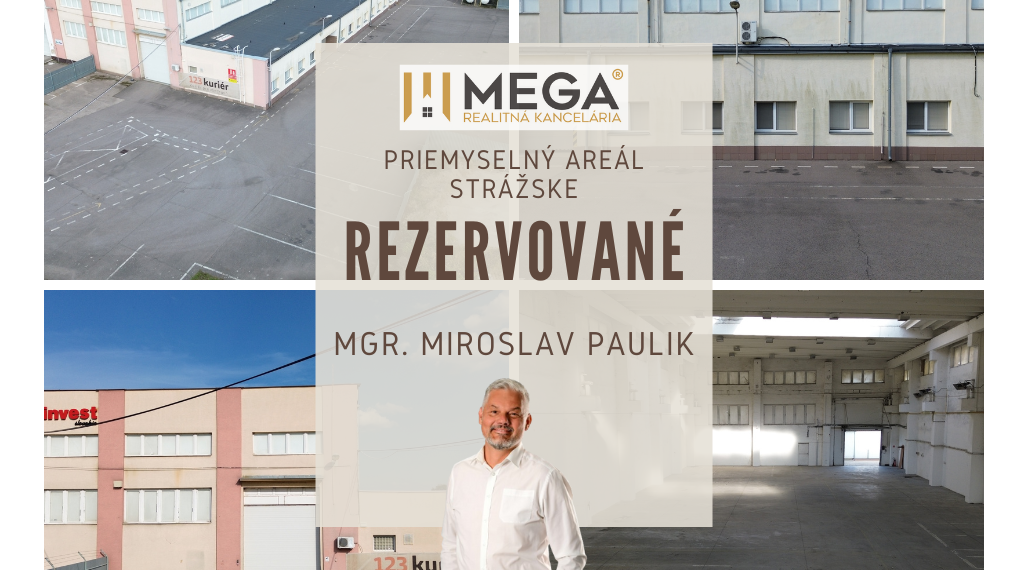 REZERVOVANÉ - PRENÁJOM PRIEMYSELNÉHO AREÁLU v STRÁŽSKOM (okres Michalovce)