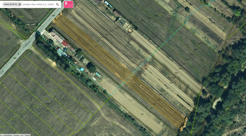 PREDAJ POZEMKOV (3.053 m2) v obci ZUBNÉ