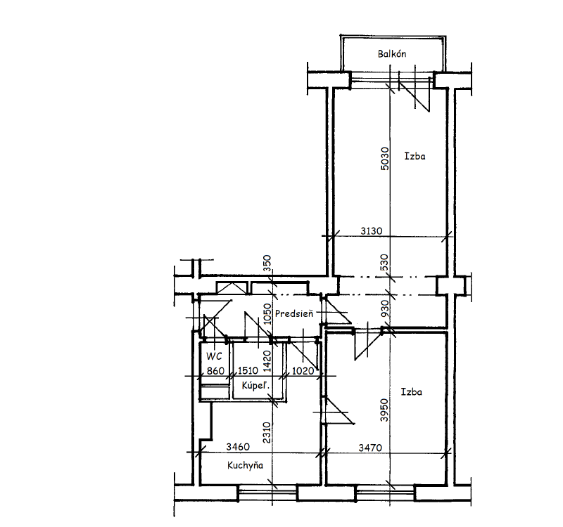 Na prenájom - 2izb. byt, zariadený, Ševčenková ul, mesto Humenné
